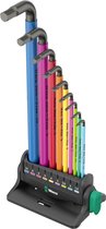 Wera 950/9 Hex-Plus Multicolour 3 Inbus Haakse schroevendraaierset 9-delig