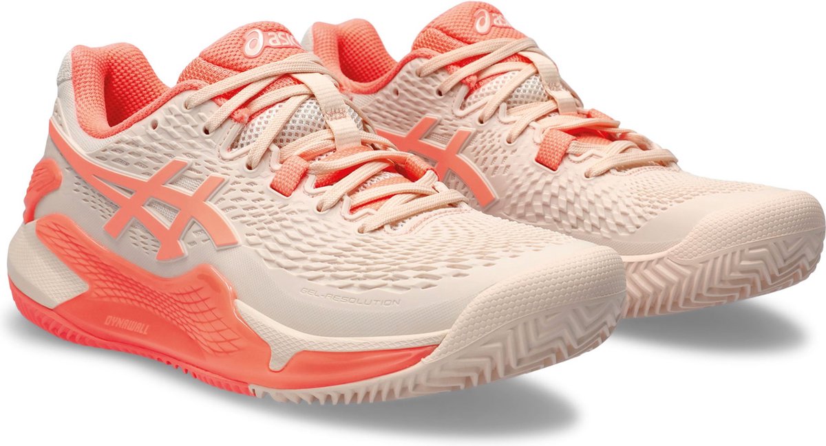 Asics Gel-Resolution 9 Clay Sportschoenen Vrouwen Lichtroze