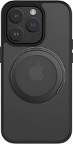 Casify adapté à iPhone 15 Pro Max MagSafe Case avec béquille réglable à 360° - Zwart mat