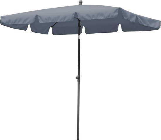 Outsunny Demi-Parasol 2,7 x 1,4 m parasol de balcon avec ouverture fermeture manivelle 5 entretoises, crème | France Outsunny Demi-Parasol 2,7 x 1,4 m parasol de balcon avec ouverture fermeture manivelle 5 entretoises, crème | France
