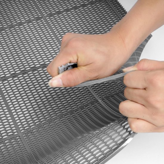 ybaymy Antislipmat, 300 x 90 cm, pvc, zitting, drainage, rubberen vloermat, geperforeerd, rubberen mat, voorkomt vallen, parkeerplaats, mat, doorgang, badkamer, gebruik