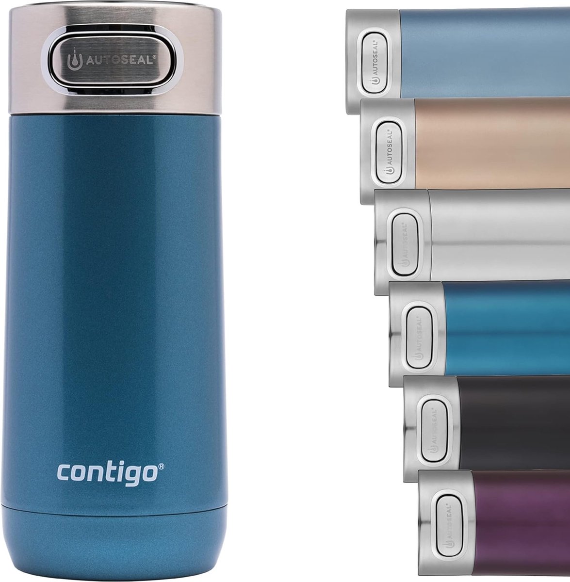 Thermomok, roestvrijstalen reismok, isoleerfles, lekvrij, koffiemok to go, vaatwasmachinebestendig, isoleermok met eenvoudig te reinigen deksel, BPA-vrij, 360 ml