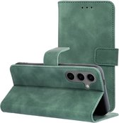 Case2go - Book Case geschikt voor Samsung Galaxy A14 - Portemonnee Hoesje - Groen