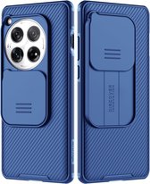 Nillkin CamShield Hoesje Geschikt voor OnePlus 12 - Back Cover met Camera Slider - Extra Camera Bescherming - Blauw