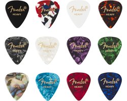 Fender - plectrumset - 351 vorm 12 stuks - heavy