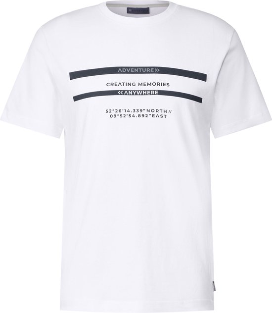 Street One MEN-T-shirt--30000 White-Maat XXL