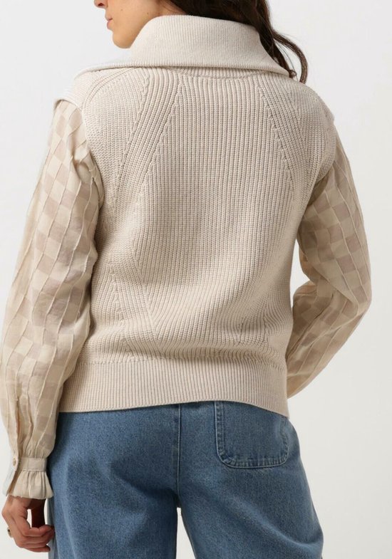 Penn & Ink Cardigan Truien & vesten Dames - Sweater - Hoodie - Vest- Zand - Maat XL