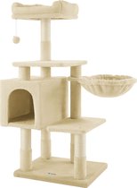 Bol.com ACAZA Krabpaal - Krabpaal voor Grote Katten - Krabpaal voor Katten - 110 cm - Beige - Kattenkrabpaal - Kattenboom - Krab... aanbieding