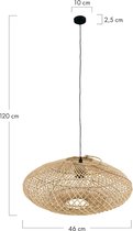 DKNC - Hanglamp Terni - Rotan - 46x46x20cm - Beige