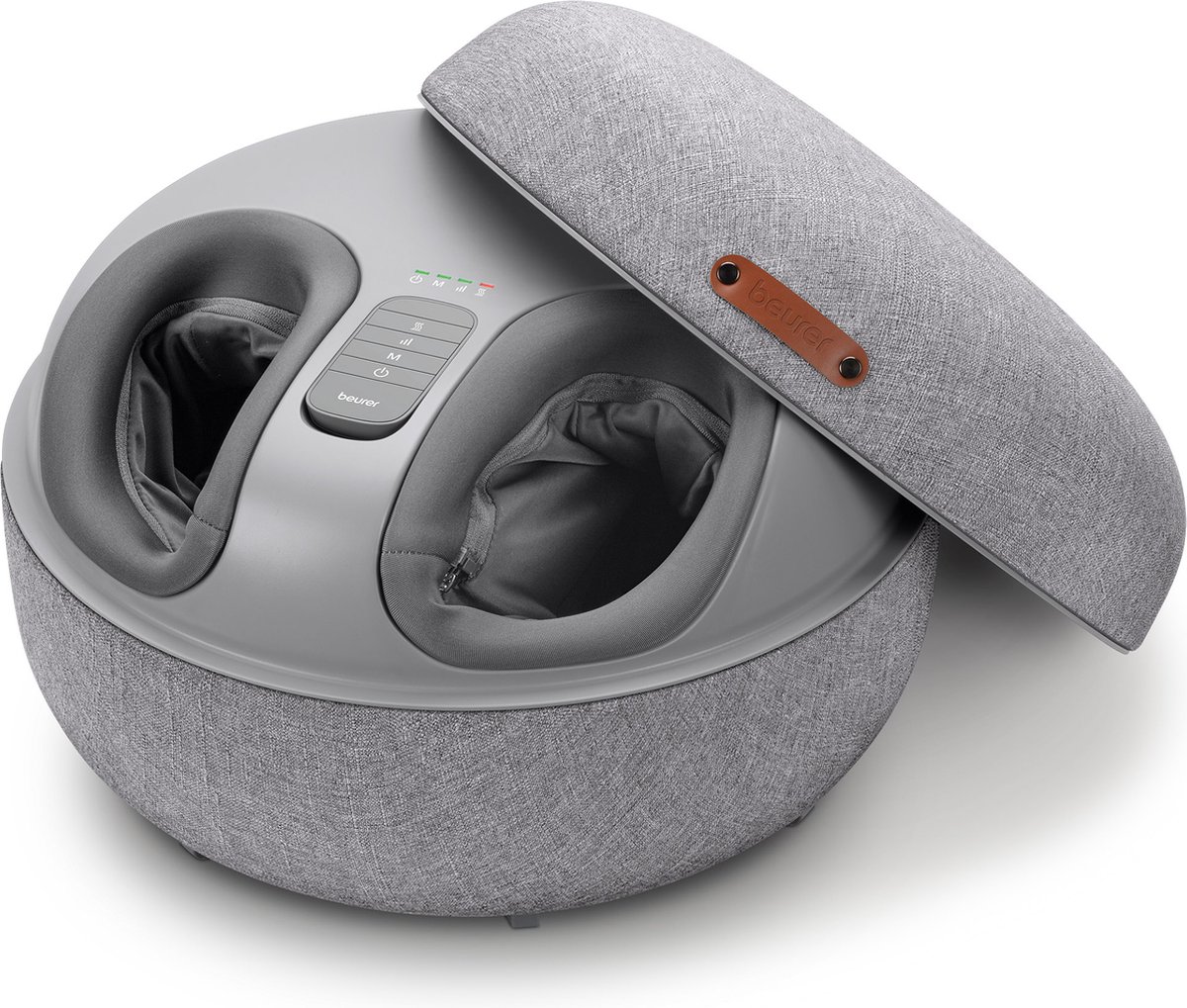 Goedkoopste Beurer FM 120 2-in-1 Shiatsu Voetmassageapparaat en hocker/poef - Prijswinnend design - Incl. afstandsbediening - Tot maat 46 - Draadloze schakelaar - 3 Programma's - Verwarming - Wasbare hoes - Incl. netadapter en batterij - 3 Jaar garantie