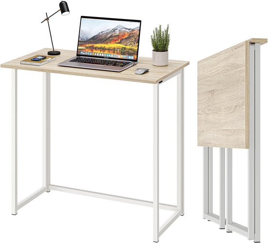 Opvouwbaar bureau, computertafel voor thuiskantoor, studeren