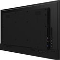 Achterkant van een zwarte Iiyama monitor met montagegaten en aansluitingen.