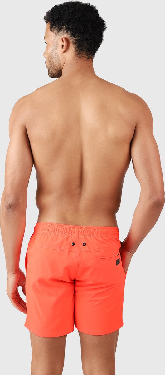 Brunotti Bru - conic Zwembroek Heren - Zwemshort met 4 - Way Stretch - Neon Orange — afbeelding 3