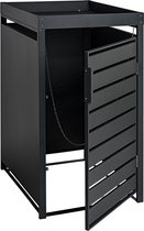 Cache-containers STILISTA avec bac à plantes - Conversion sur Kliko - 1 porte - Pour 1 conteneur à déchets - Max. 240 Litres - Anthracite