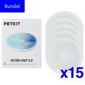 PETKIT® Drinkfontein Filters 3.0 - Jaar Bundel - 15 Stuck - Eversweet