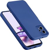 Cadorabo Hoesje geschikt voor Motorola Moto G13 / G23 in LIQUID BLAUW - Beschermhoes gemaakt van flexibel TPU silicone Case Cover