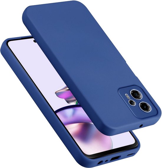 Cadorabo Hoesje geschikt voor Motorola Moto G13 / G23 in LIQUID BLAUW - Beschermhoes gemaakt van flexibel TPU silicone Case Cover