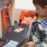 Step2 Handy Helper’s Speelgoedwerkbank - Werkbank voor kinderen incl. 22-delige accessoire-set & Durafoam bouwpakket - Kunststof speelgoed