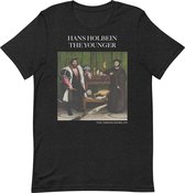 Hans Holbein the Younger 'De Ambassadeurs' ("The Ambassadors") Beroemd Schilderij T-Shirt | Unisex Klassiek Kunst T-shirt | Zwart Heather | M
