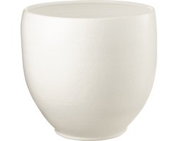J-Line bloempot Ying - keramiek - wit - extra large - Ø 41 cm