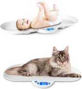 Pèse-personne - Pèse-chien - Balance numérique d'une longueur de 60 cm - Pèse-bébé d'une capacité jusqu'à 28 kg - Pèse-personne - Wit