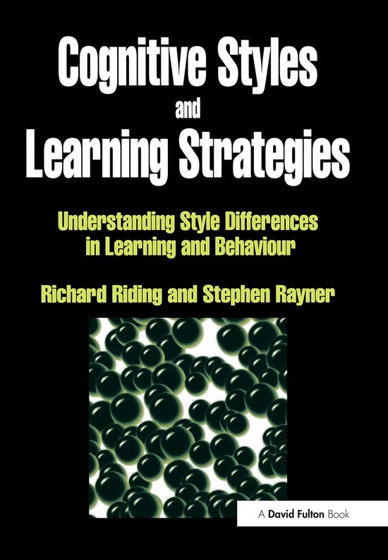 Cognitive Styles and Learning Strategies - cover
