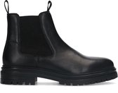 Sacha - Heren - Zwarte leren chelsea boots - Maat 46