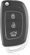 XEOD Autosleutelbehuizing - sleutelbehuizing auto - sleutel - Autosleutel / Geschikt voor: Hyundai IX45, Accent & Santa Fe