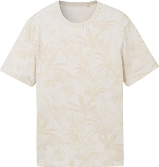 Tom Tailor T-shirt T Shirt Met Print 1042130xx10 36427 Mannen Maat - 3XL