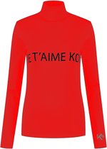 Kou Sportswear Thermoshirt - Dames - Shirt Je Taime Kou - - - Rood - XXL