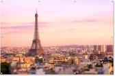 Muurdecoratie Parijs - Eiffeltoren - Lucht - 180x120 cm - Tuinposter - Tuindoek - Buitenposter