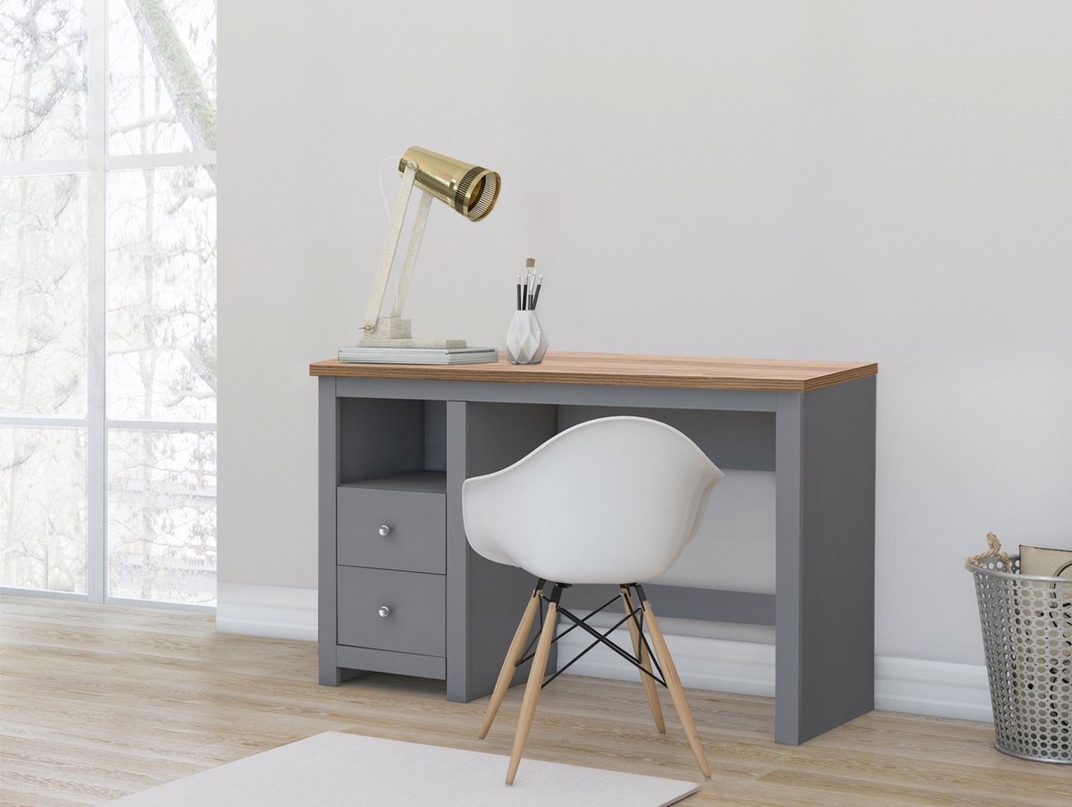 Emerald-Bureau - 2-deurs - Grijs Eikenlook