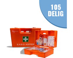 SEZGoods Ehbo Koffer - 105 Delig - Met Wandhouder - Ehbo Doos - Ehbo Kit - Verbanddoos Voor Thuis, Kantoor & Auto - Verbandtrommel