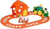 Eddy Toys Farm Jouets - Train Jouets avec son et lumière - Train jouet avec Animaux de la ferme - Incl. Piles AA