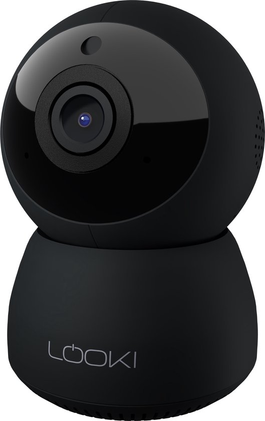Looki Beveiligingscamera - gratis 32GB SD kaart - Geluidsdetectie - FHD PTZ Wi-Fi - IP Camera - Cloud - Huisdiercamera - Babyfoon met camera - Zwart