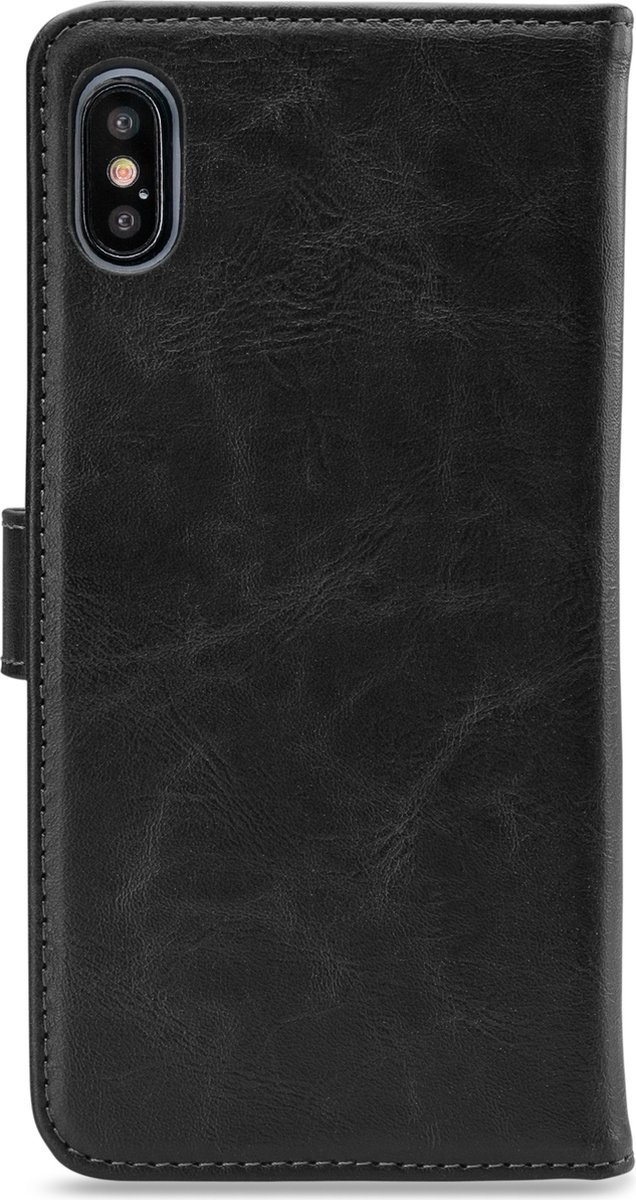My Style Telefoonhoesje geschikt voor Apple iPhone XS Hoesje | My Style Flex Wallet Bookcase Portemonnee | Pasjeshouder voor 3 Pasjes | Telefoonhoesje voor Pinpas / OV Kaart / Rijbewijs - Zwart