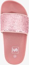 Meisjes badslippers roze met glitters - Maat 30