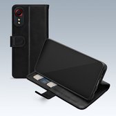 Mobilize Telefoonhoesje geschikt voor Samsung Galaxy Xcover 5 Hoesje | Mobilize Premium Gelly Wallet Bookcase Portemonnee | Pasjeshouder voor 3 Pasjes | Telefoonhoesje voor Pinpas / OV Kaart / Rijbewijs - Zwart