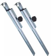 Gerimport parasolharing - 2x - metaal - H50 cm - parasolanker