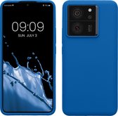 kwmobile telefoonhoesje geschikt voor Xiaomi 13T / 13T Pro - Hoesje met siliconen coating - Smartphone case in rifblauw