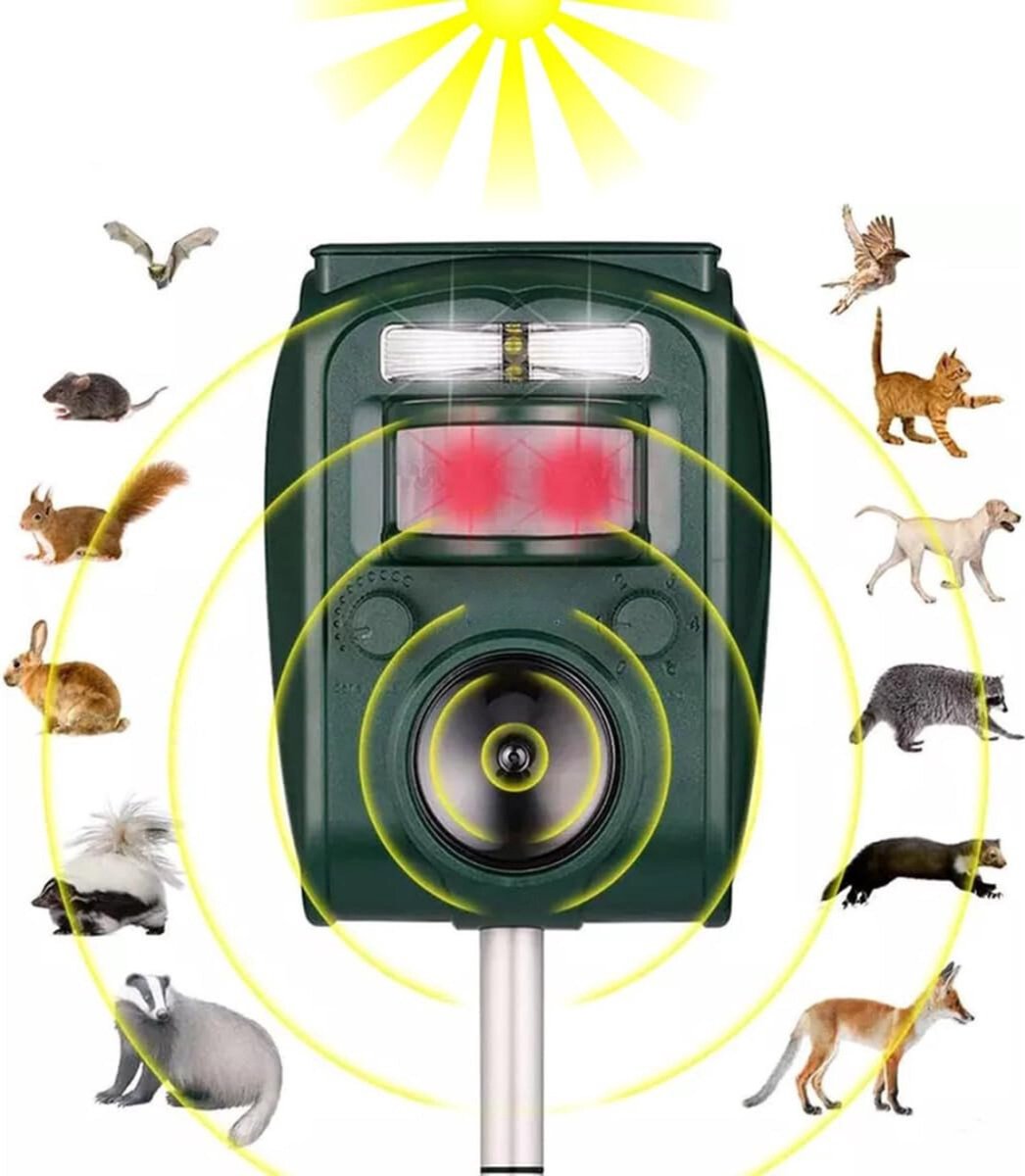 Bol.com Duivenverjager - Vogelverjager ultrasoon - Vogelverjager - Zonne-energie - Nooit meer last van vogels! aanbieding
