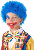 CARNIVAL TOYS - Blauwe clown pruik voor kinderen
