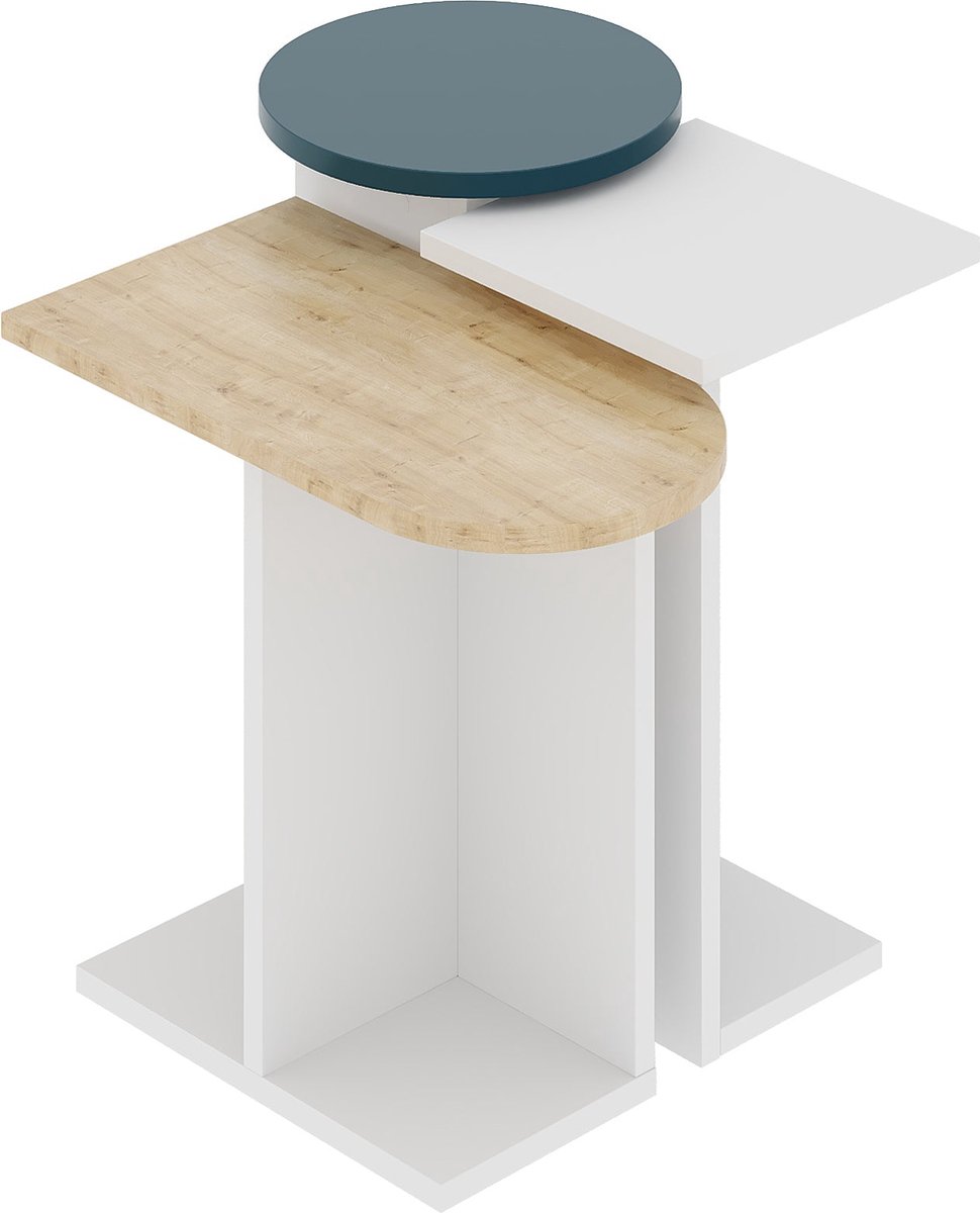 Pochon - Bijzettafel Mund - Wit - 40x51x53