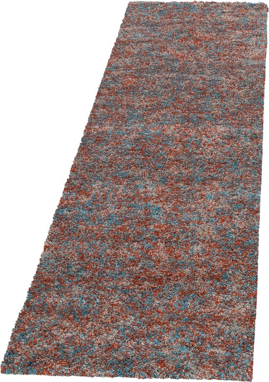 Pochon - Tapijt Enjoy - Terracotta - 250x80x3 - Vloerkleed - Heide - Hoogpolige Vloerkleed - Rechthoekige Tapijt - Rechthoekige Vloerkleed