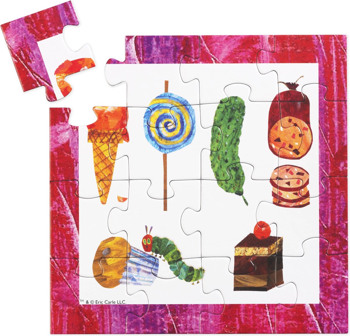Rupsje Nooitgenoeg puzzel 4 in 1 educatief peuter speelgoed - kinderpuzzel 4x6x9x16 stukjes leren puzzelen - cadeautip puzzel 3 jaar en ouder - Bambolino Toys — afbeelding 13