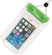 Waterdichte Telefoon Hoes - Volledig Transparant - Geschikt voor alle Smartphones - Met drukknopen - Waterproof Bag - Groen