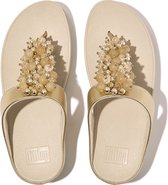 Fitflop Fino Bauble-bead Toe-post Slides Goud EU 37 Vrouw