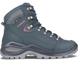 Lowa Renegade Evo GTX Wandelschoen – Dames waterdichte mid wandelschoenen – Steelblue/Oldrose