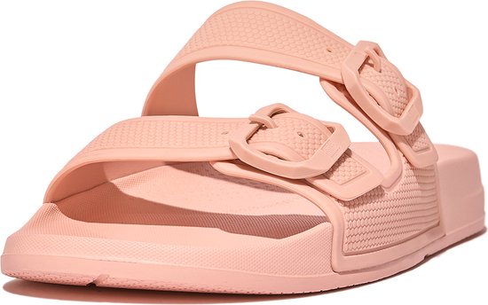 FitFlop Iqushion Two-Bar Buckle Slides ROZE - Maat 39