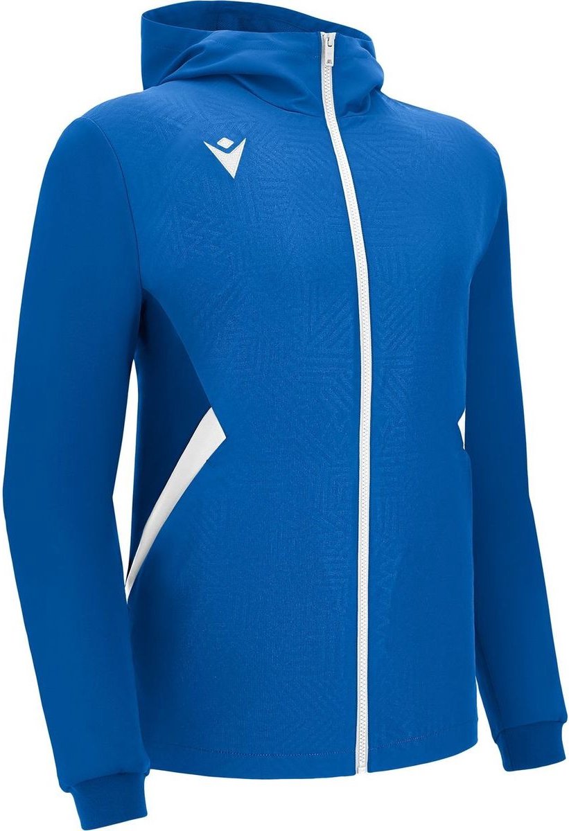 Macron Victory Tiamat Jas Met Kap Heren - Royal / Wit | Maat: M